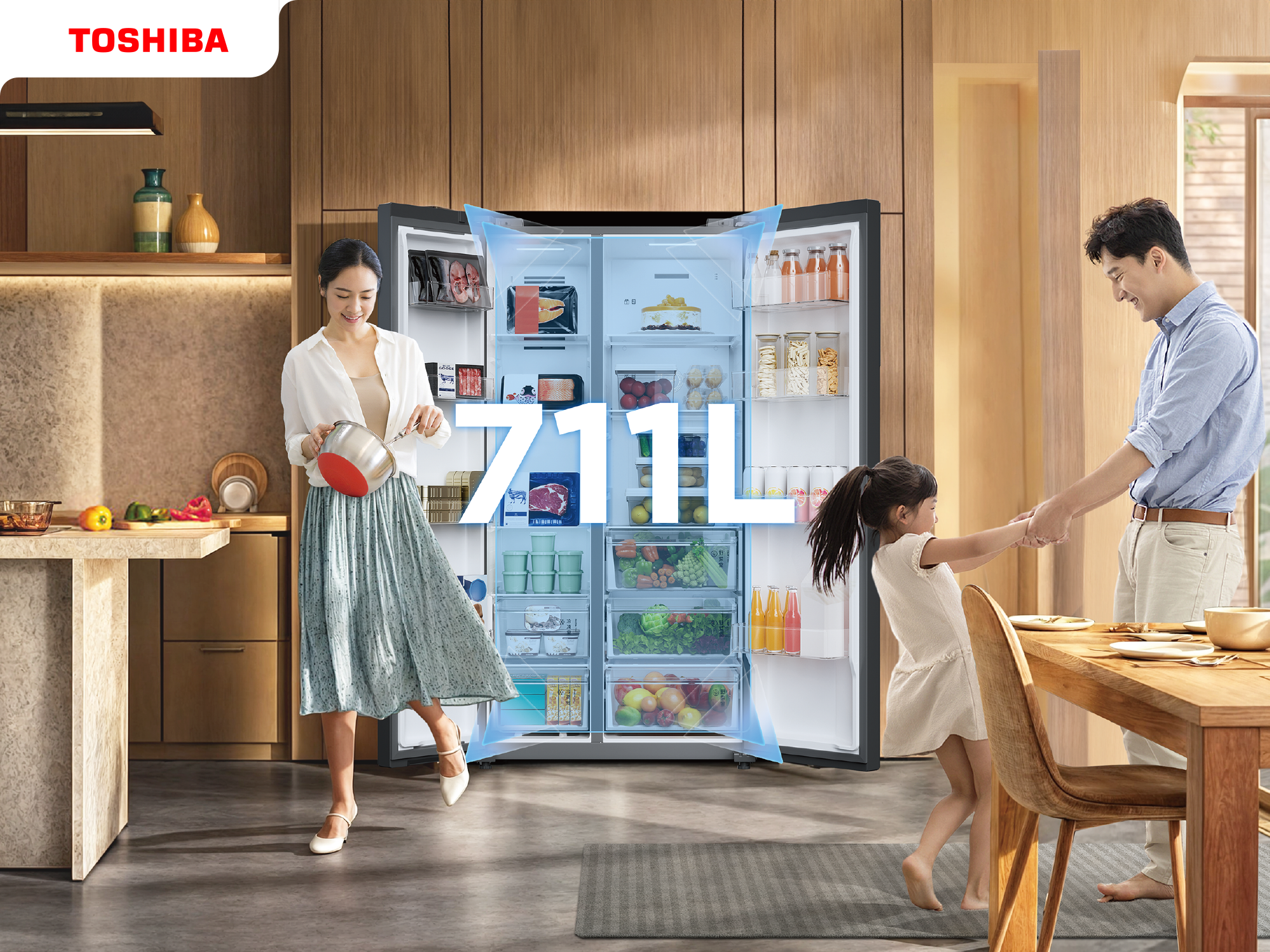 Toshiba chính thức ra mắt tủ lạnh NaturePURE 711L thấu hiểu gia đình Việt- Ảnh 1.