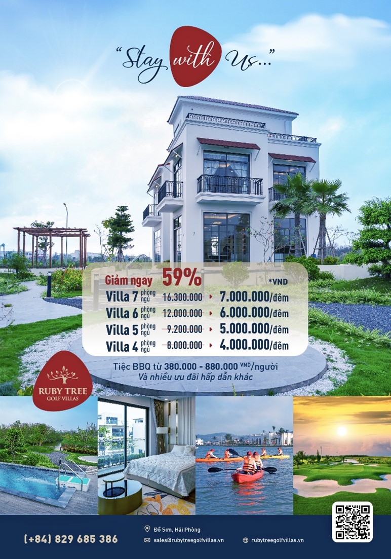 Ưu đãi đặc quyền chào đón dịp cao điểm nghỉ hè 2025 tại quần thể nghỉ dưỡng và thể thao Ruby Tree Golf Villas- Ảnh 1.