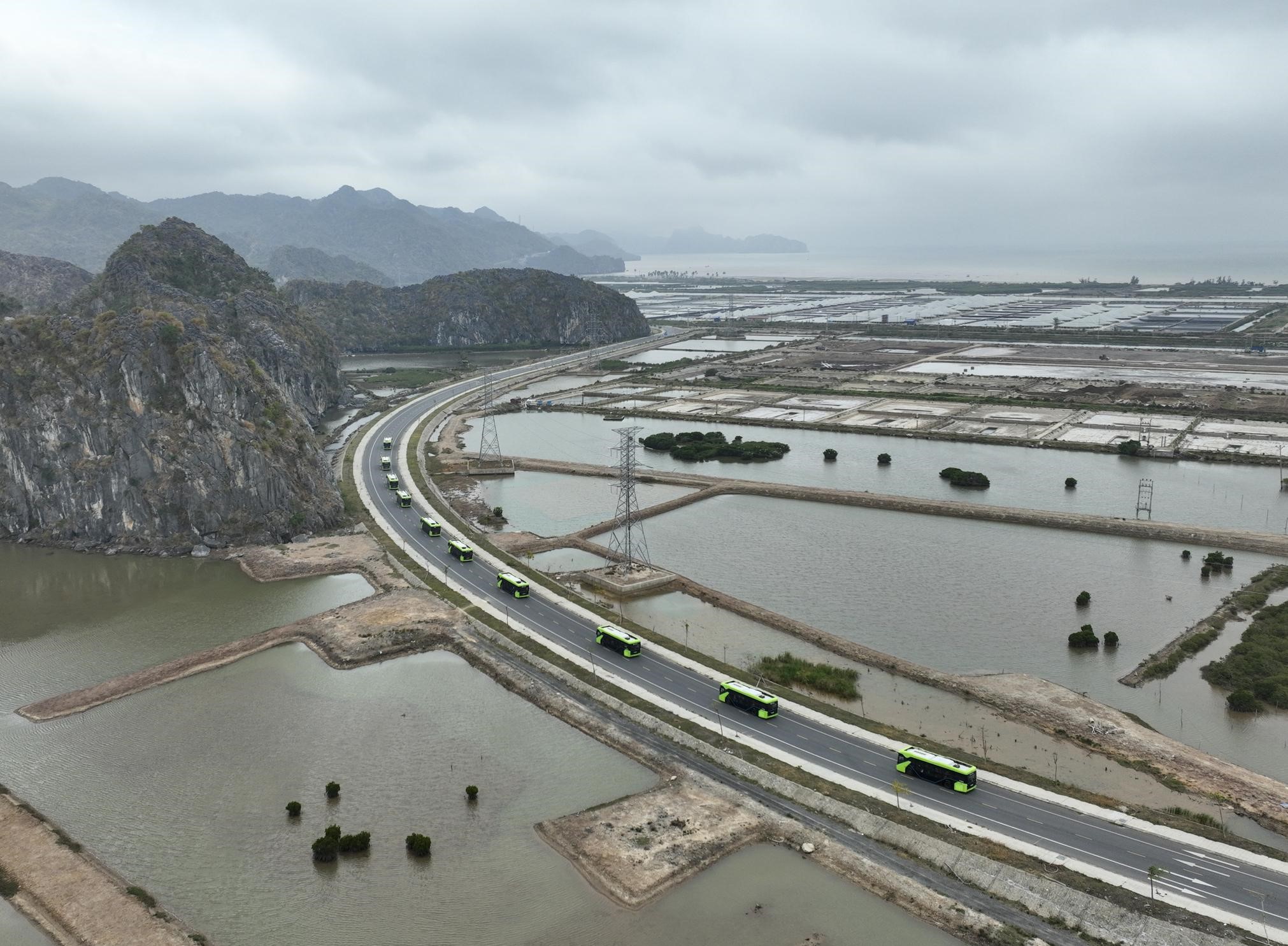 Du khách háo hức trải nghiệm xe điện, tàu cao tốc tới Cát Bà- Ảnh 2.