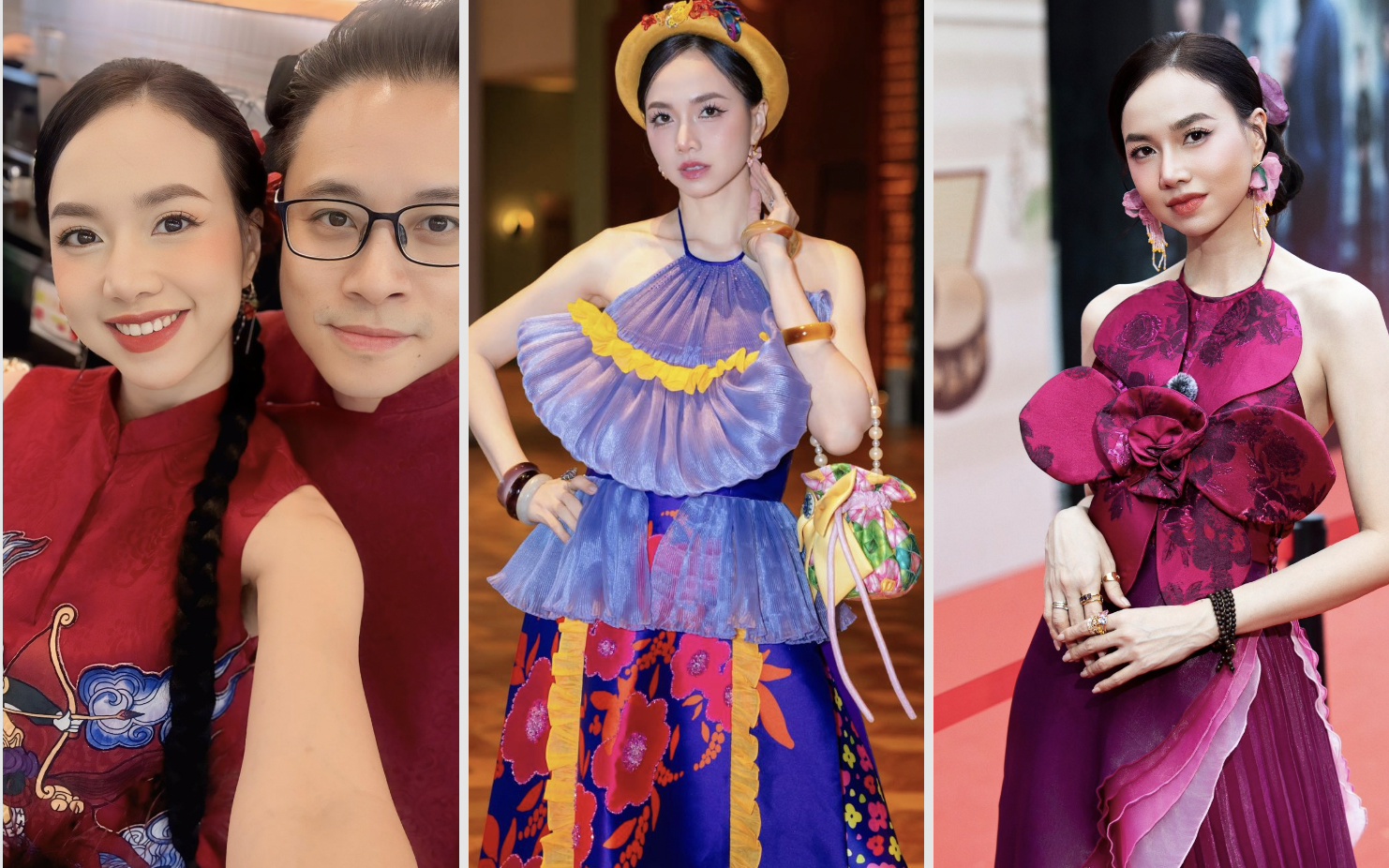 Váy áo cách tân được Đinh Ngọc Diệp tích cực lăng xê