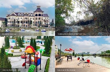 Khách sạn Legend Valley chào đón phái đẹp dịp 8/3 tới với Hà Nam- Ảnh 4. A collage of different images of a park Description automatically generated