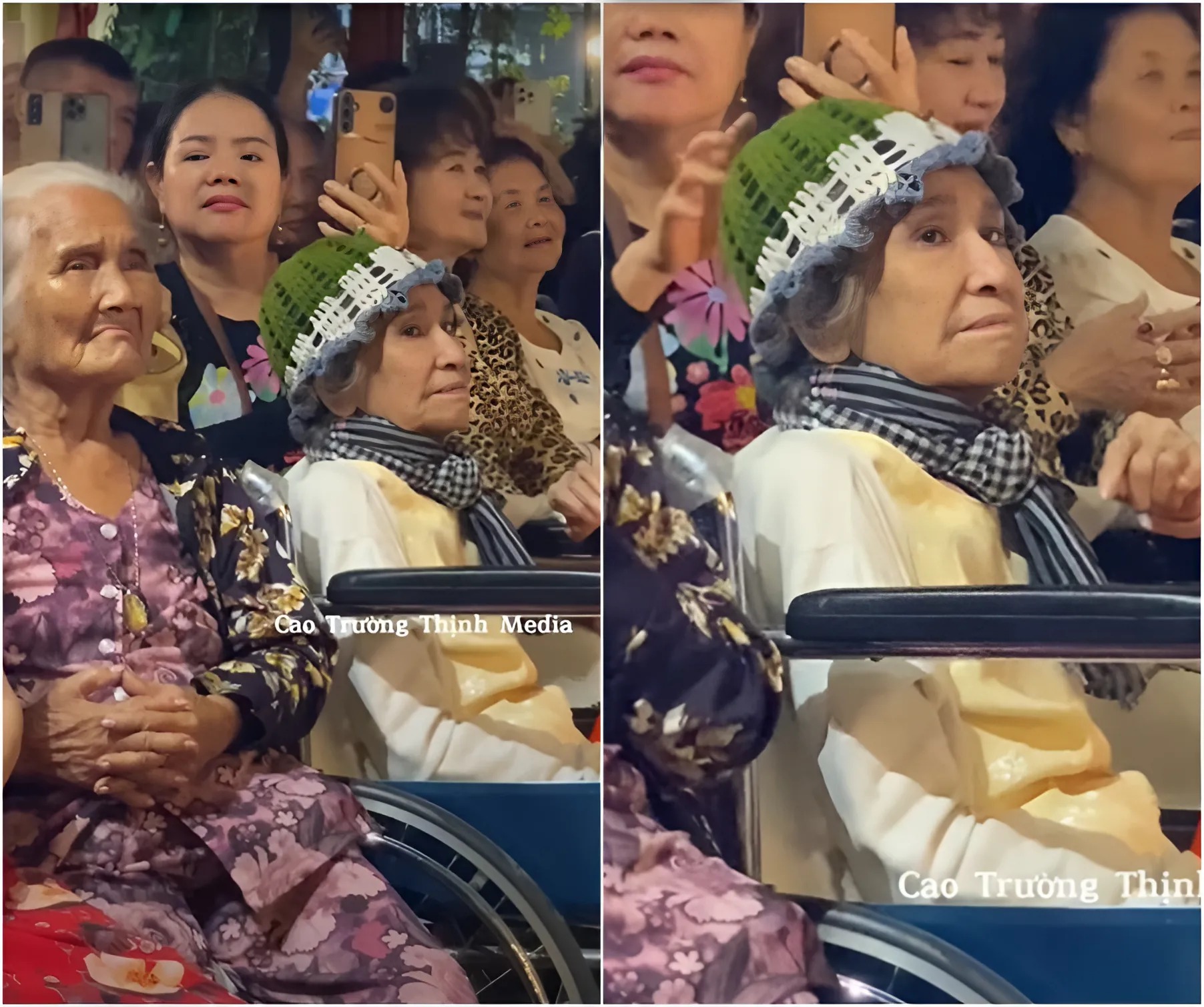 Đào chính một thời của đoàn cải lương Minh Tơ, gây xúc động khi ngồi xe lăn xem đồng nghiệp diễn - Ảnh 2.