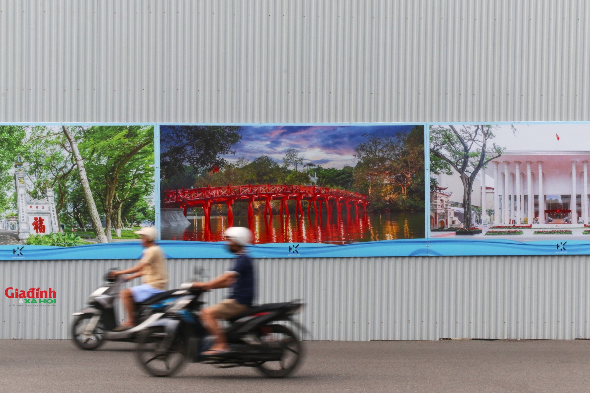 Hiện trạng tòa nhà 'Hàm cá mập' sau khi được quây kín bằng hàng rào tôn - Ảnh 4. Hiện trạng tòa nhà 'Hàm cá mập' sau khi được quây kín bằng hàng rào tôn - Ảnh 4.