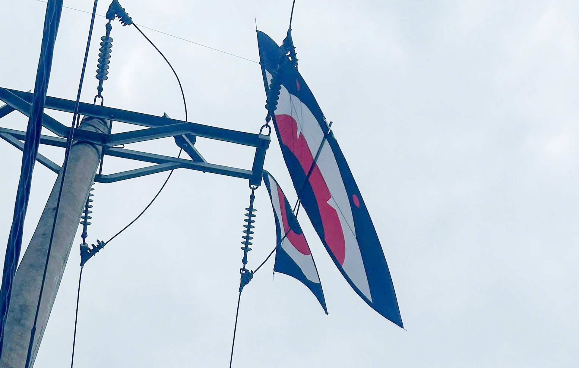 3 học sinh ở Nghệ An bị điện giật khi cố lấy diều mắc vào cột điện 110kV - Ảnh 1. 3 học sinh ở Nghệ An bị điện giật khi cố lấy diều mắc vào cột điện 110kV - Ảnh 1.