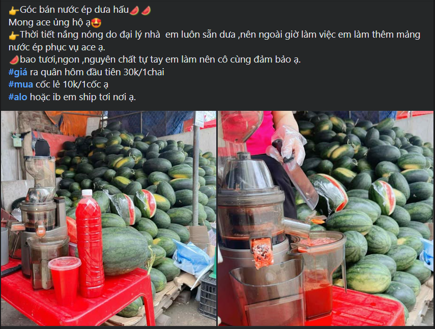 Thực hư về nước ép dưa hấu giá ‘siêu rẻ’ bán đầy thị trường - Ảnh 3.