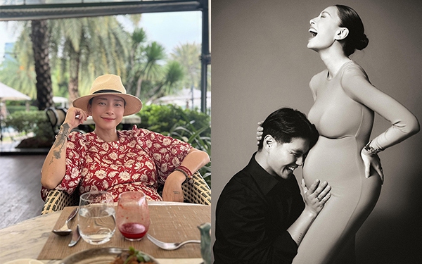 &quot;Ngày của cha&quot;, Ngô Thanh Vân khoe hình ảnh mang bầu, dành lời khen &quot;có cánh&quot; đến chồng trẻ