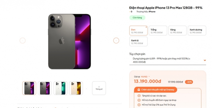 Giá iPhone 13 Pro Max, iPhone 14 Pro Max, iPhone 15 Pro Max mới nhất giảm sâu, rẻ chưa từng có, xịn chẳng kém iPhone 16 Pro max - Ảnh 2. Giá iPhone 13 Pro Max, iPhone 14 Pro Max, iPhone 15 Pro Max mới nhất giảm sâu, rẻ chưa từng có, xịn chẳng kém iPhone 16 Pro max - Ảnh 2.