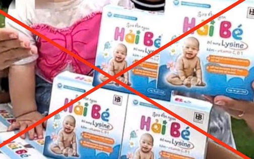 Bộ Y tế đề nghị thu hồi thực phẩm bảo vệ sức khoẻ Siro ăn ngon Hải Bé là hàng giả trên toàn quốc