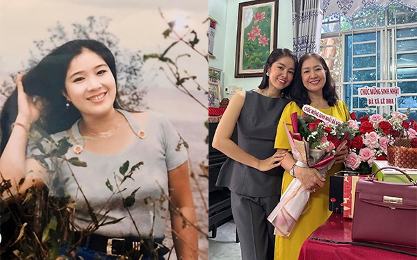 Mẹ ruột quê Trà Vinh của Lê Phương có sắc vóc trẻ đẹp ở tuổi hưu, luôn là hậu phương cho con cháu