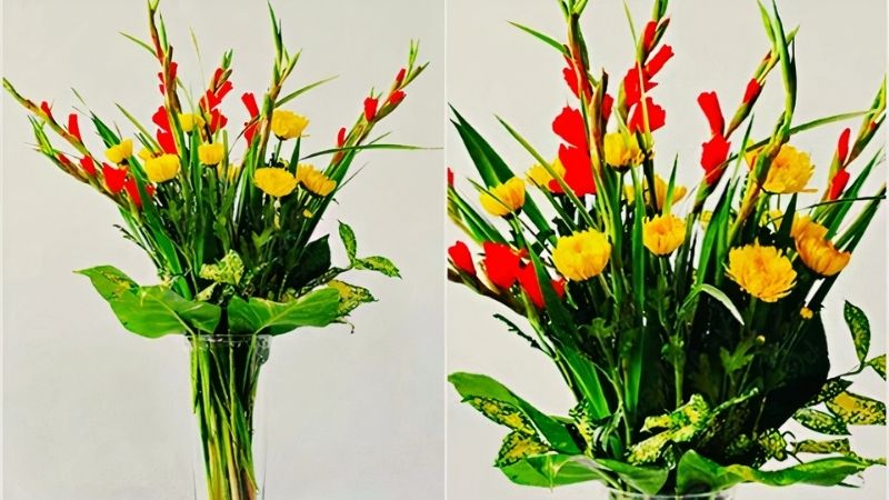 Bí quyết cắm hoa lay ơn đỏ đẹp và lâu tàn để trưng bàn thờ để cầu may- Ảnh 2.