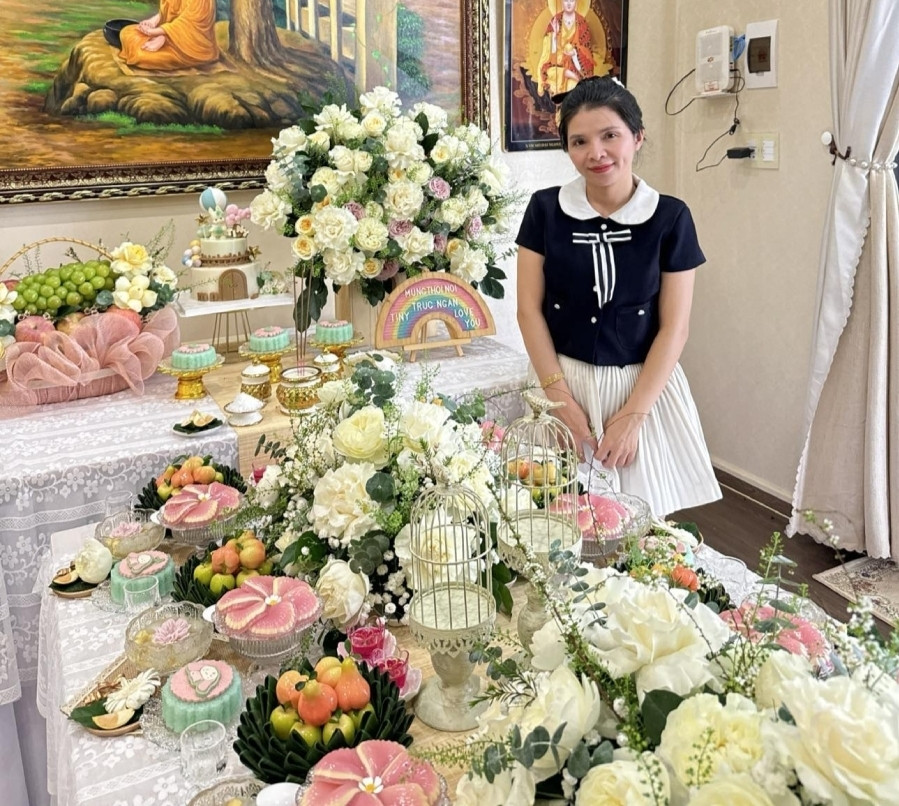 Mẹ 5 con, 2 bé bại não và hành trình mưu sinh từ những mâm lễ thôi nôi - Ảnh 2. Mẹ 5 con, 2 bé bại não và hành trình mưu sinh từ những mâm lễ thôi nôi - Ảnh 2.