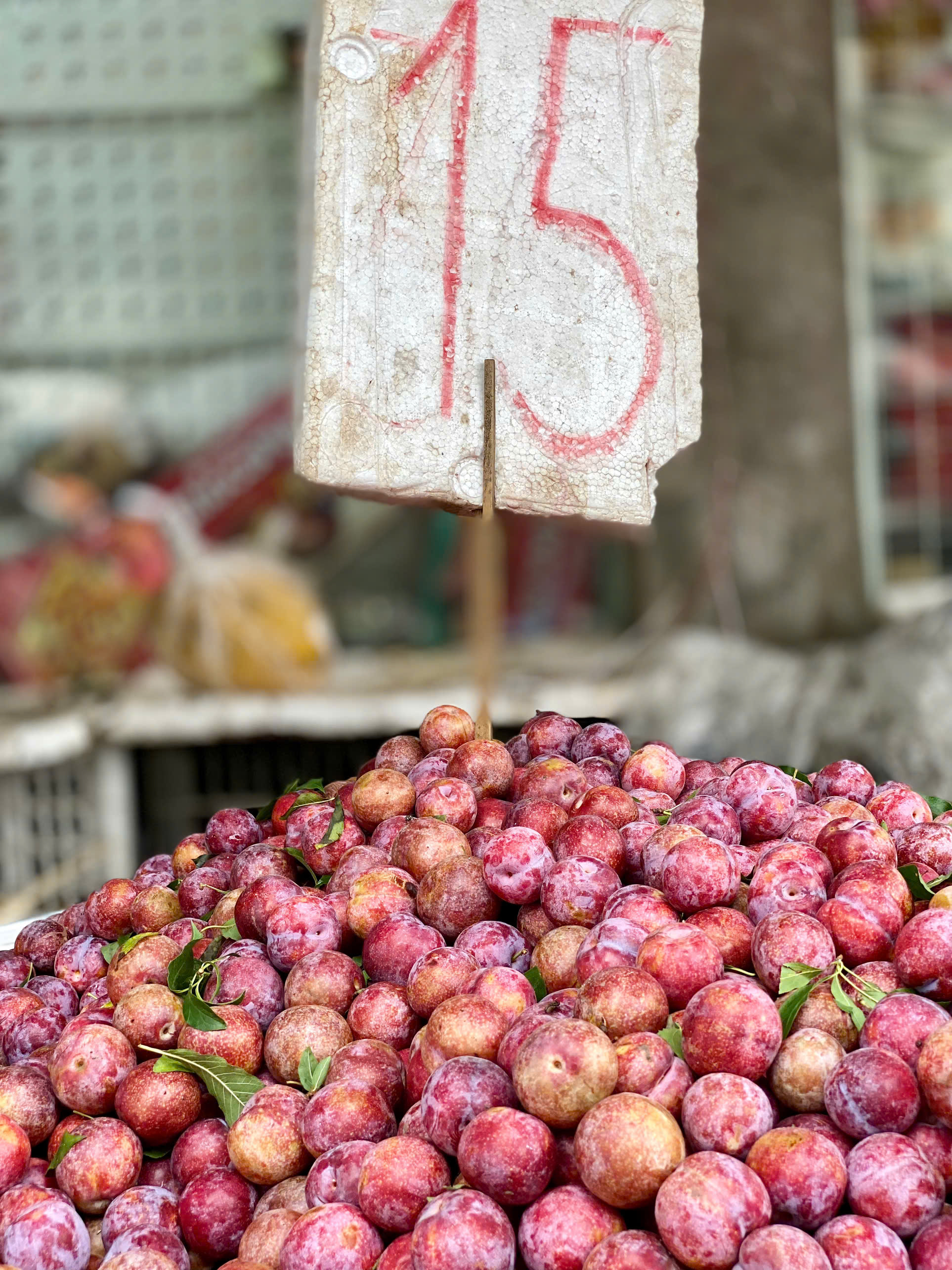 Mận hậu giảm giá sâu chỉ còn vài nghìn đồng/kg bán đổ đống đầy thị trường - Ảnh 8.