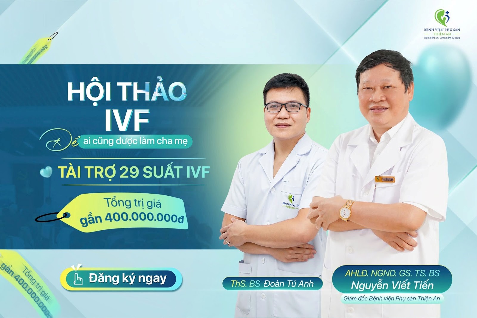 Bệnh viện Phụ sản Thiện An triển khai chương trình hỗ trợ hiếm muộn 'Để ai cũng được làm cha mẹ'- Ảnh 1.