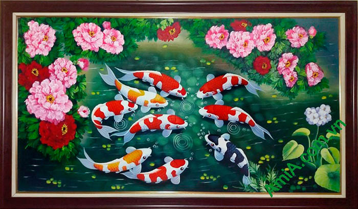 Cách bài trí tranh chín con cá chép giúp thăng tiến trong sự nghiệp và thịnh vượng về tài chính - Ảnh 3.