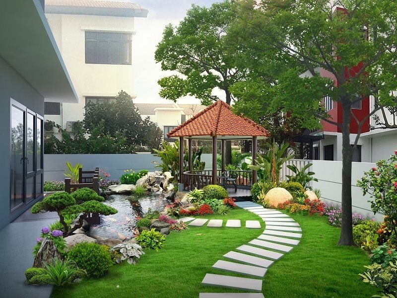 Lợi ích khi thiết kế sân vườn âm dương ngũ hành mang sức khỏe cho gia đình - Ảnh 4.