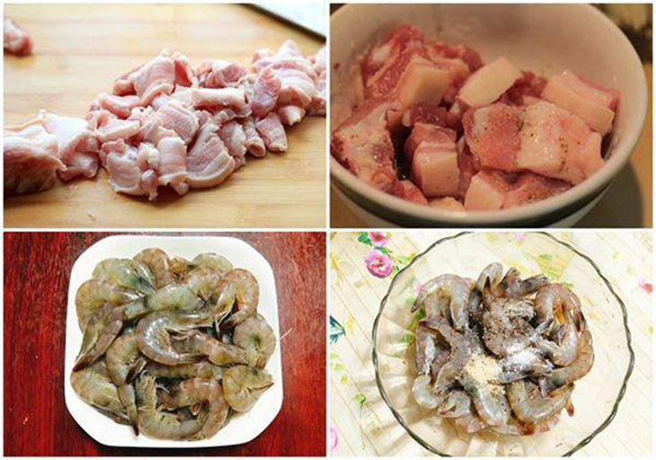 Camarones salteados con carne: ¿deberías saltear primero la carne o los camarones para obtener todo el sabor del plato? - Foto 2. Tôm rang thịt – rang thịt hay tôm trước để món ngon trọn vị? - Ảnh 2.