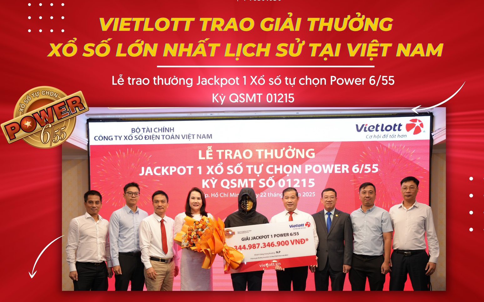 Chia sẻ bất ngờ từ người trúng Vietlott có giá trị cao nhất lịch sử Việt Nam