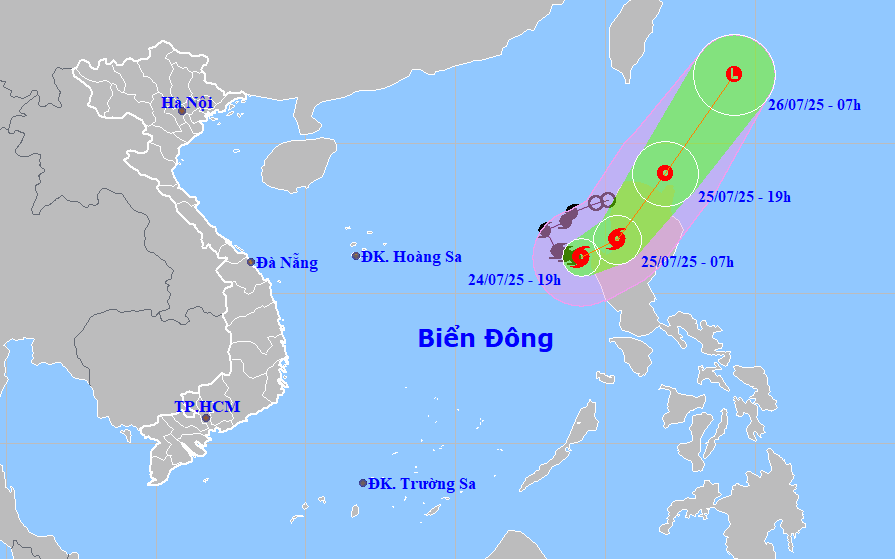 Tin sáng 25/7: Bão số 4 di chuyển chậm và suy yếu dần thành áp thấp; Hàng loạt trường ngành Công an công bố điểm sàn xét tuyển năm 2025