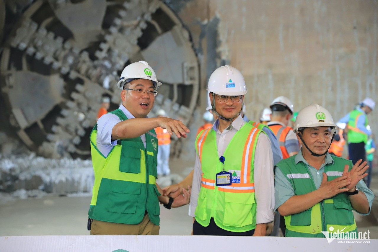 Robot đào hầm ngầm tuyến metro Nhổn – ga Hà Nội đã đến ga Văn Miếu - Ảnh 3.