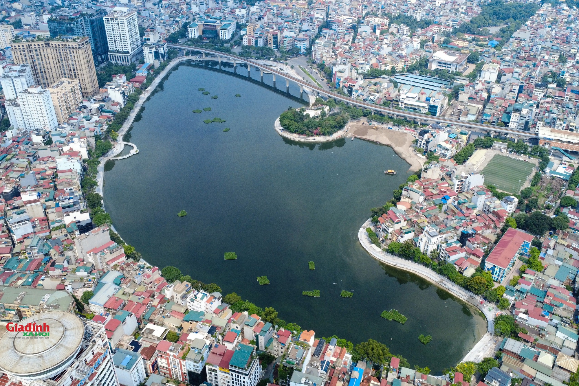 Hiện trạng bán đảo hồ Đống Đa hơn 5.600 m2 chuẩn bị được thu hồi để cải tạo cảnh quan- Ảnh 1. Hiện trạng bán đảo hồ Đống Đa hơn 5.600 m2 chuẩn bị được thu hồi để cải tạo cảnh quan- Ảnh 1.