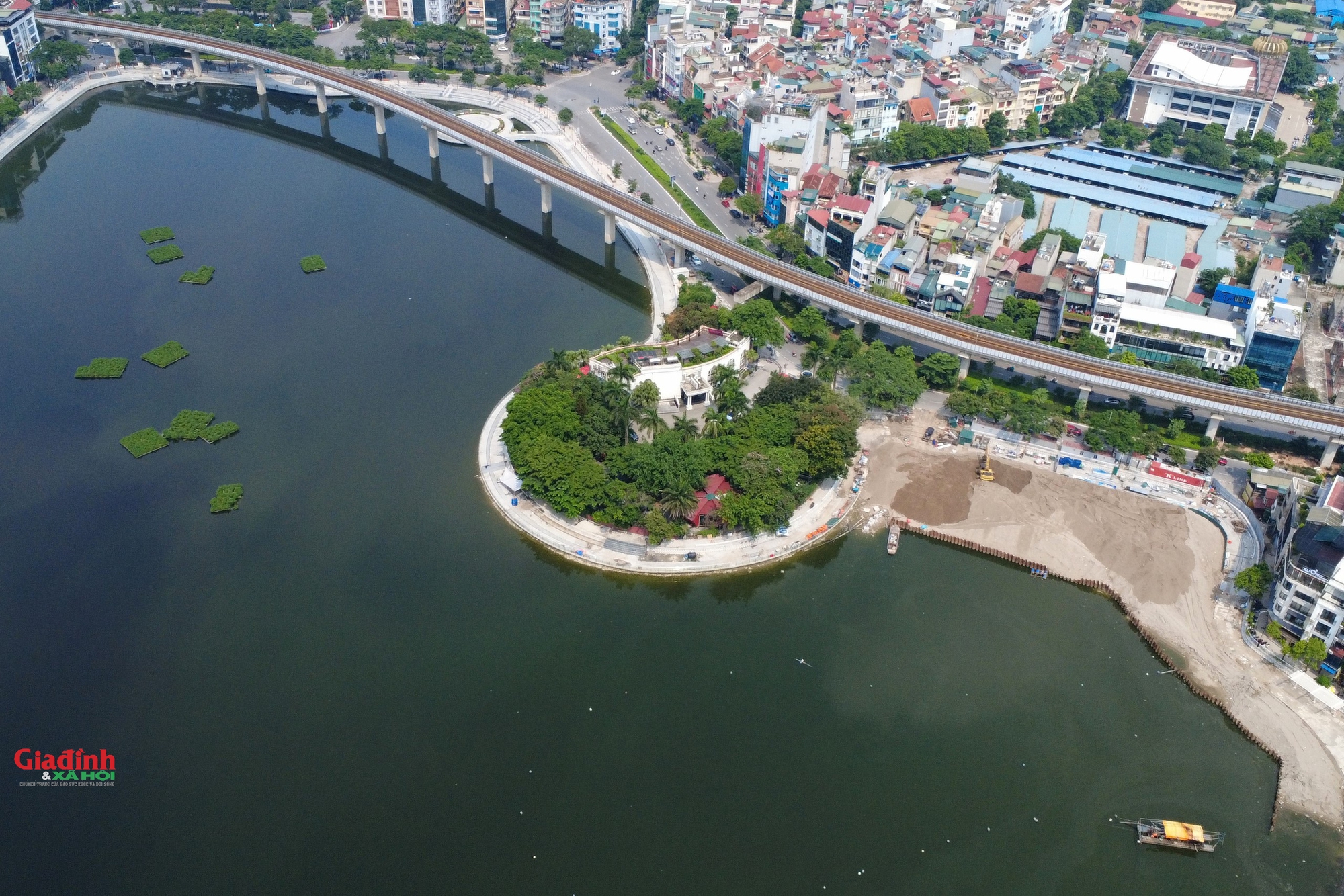 Hiện trạng bán đảo hồ Đống Đa hơn 5.600 m2 chuẩn bị được thu hồi để cải tạo cảnh quan- Ảnh 5. Hiện trạng bán đảo hồ Đống Đa hơn 5.600 m2 chuẩn bị được thu hồi để cải tạo cảnh quan- Ảnh 5.