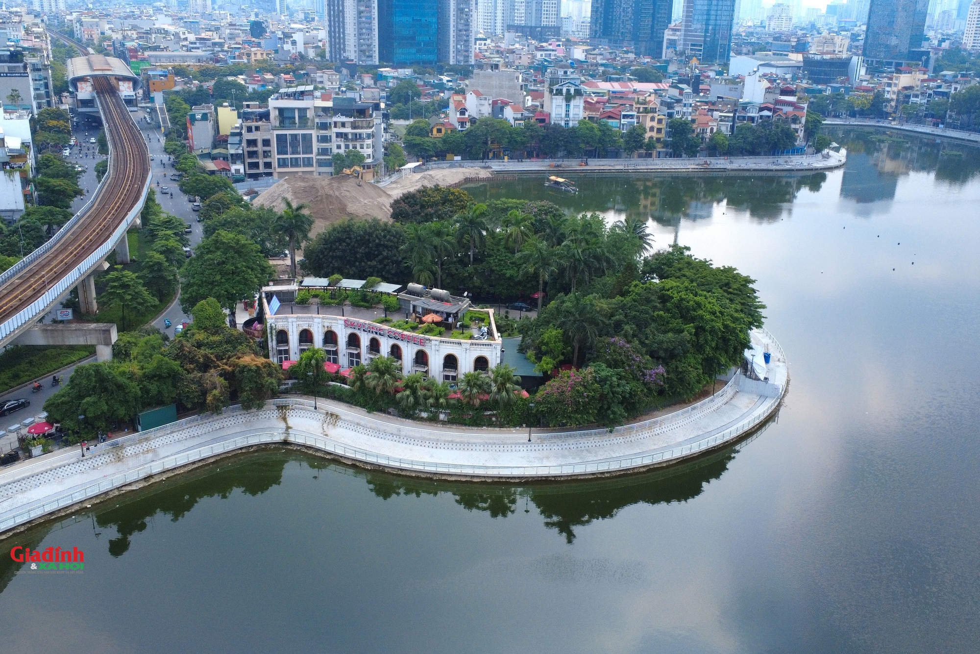 Hiện trạng bán đảo hồ Đống Đa hơn 5.600 m2 chuẩn bị được thu hồi để cải tạo cảnh quan- Ảnh 6. Hiện trạng bán đảo hồ Đống Đa hơn 5.600 m2 chuẩn bị được thu hồi để cải tạo cảnh quan- Ảnh 6.
