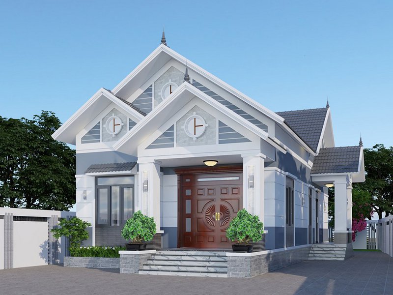 Mẫu nhà mái Thái cấp 4 đẹp phù hợp khí hậu Việt Nam và chi phí xây dựng - Ảnh 4.