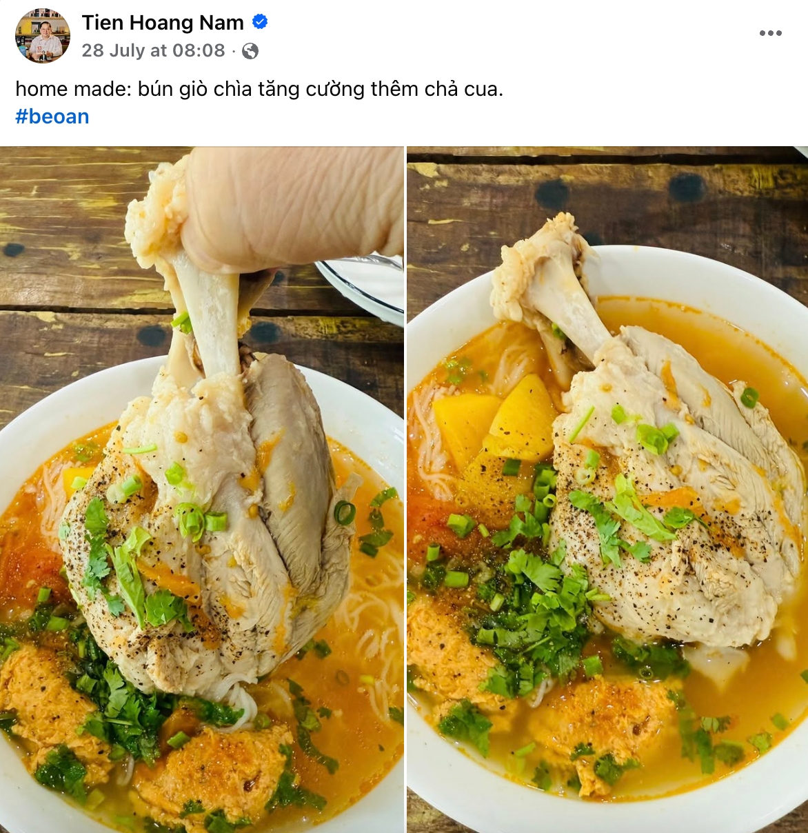 Món ăn cuối cùng mà ông Hoàng Nam Tiến chia sẻ trên trang cá nhân có gì đặc biệt?- Ảnh 4. Món ăn cuối cùng mà ông Hoàng Nam Tiến chia sẻ trên trang cá nhân có gì đặc biệt?- Ảnh 4.