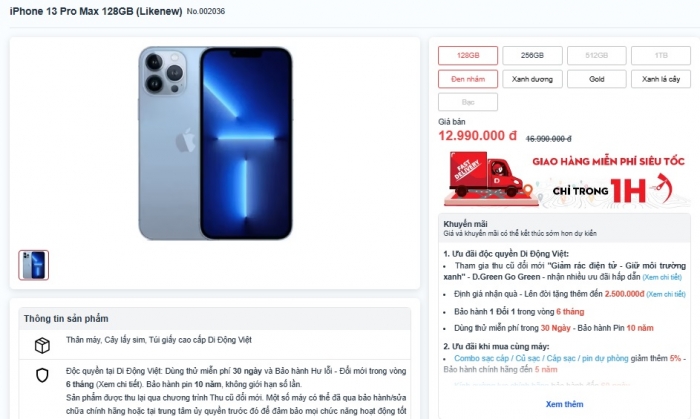 Giá iPhone 13, iPhone 13 Pro Max mới nhất giảm không phanh, rẻ chưa từng có dù iPhone 17 chưa xuất hiện- Ảnh 6.