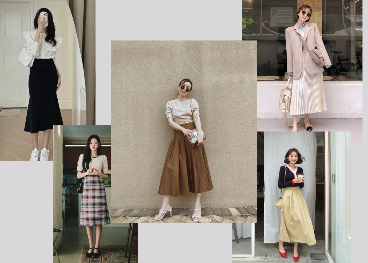 Como coordenar saias longas para festas elegantes e estilosas - Foto 5. Cách phối đồ với chân váy dài đi tiệc sang trọng, cá tính - Ảnh 5.