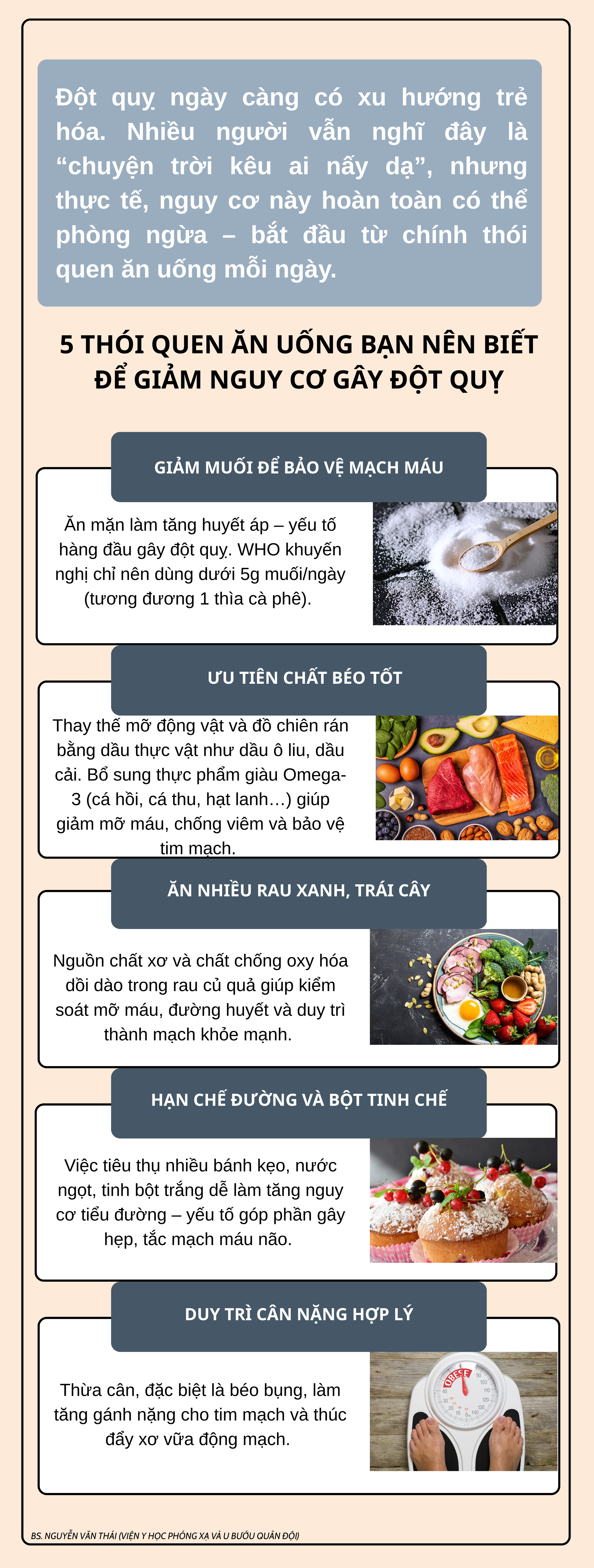 5 thói quen ăn uống ‘nhỏ nhưng có võ’ giúp giảm nguy cơ đột quỵ, bác sĩ khuyên ai cũng nên áp dụng - Ảnh 1.
