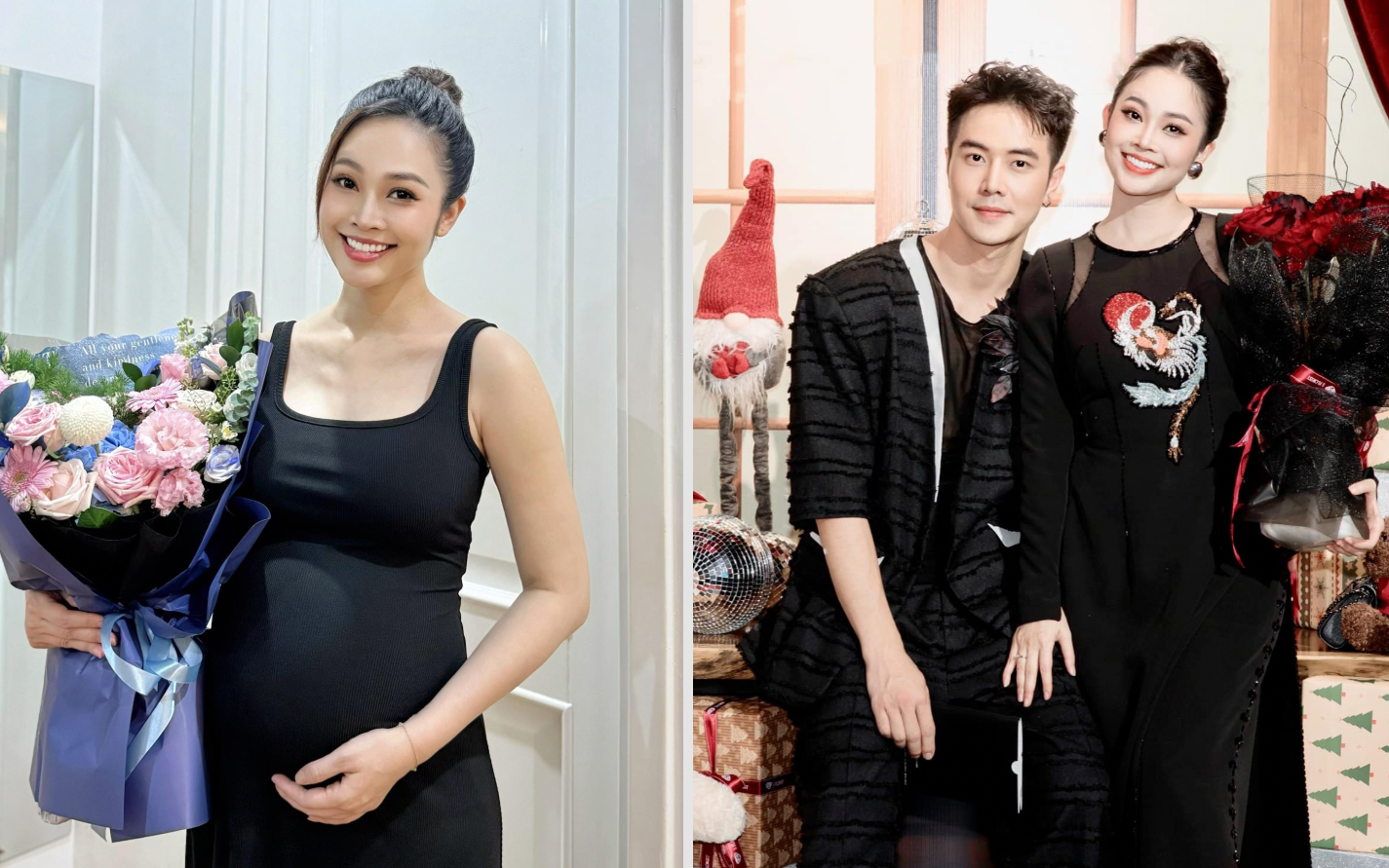 MC Thùy Linh lộ diện xinh đẹp trong thai kỳ, sắc vóc khiến fan xuýt xoa - Ảnh 1. MC Thùy Linh lộ diện xinh đẹp trong thai kỳ, sắc vóc khiến fan xuýt xoa - Ảnh 1.