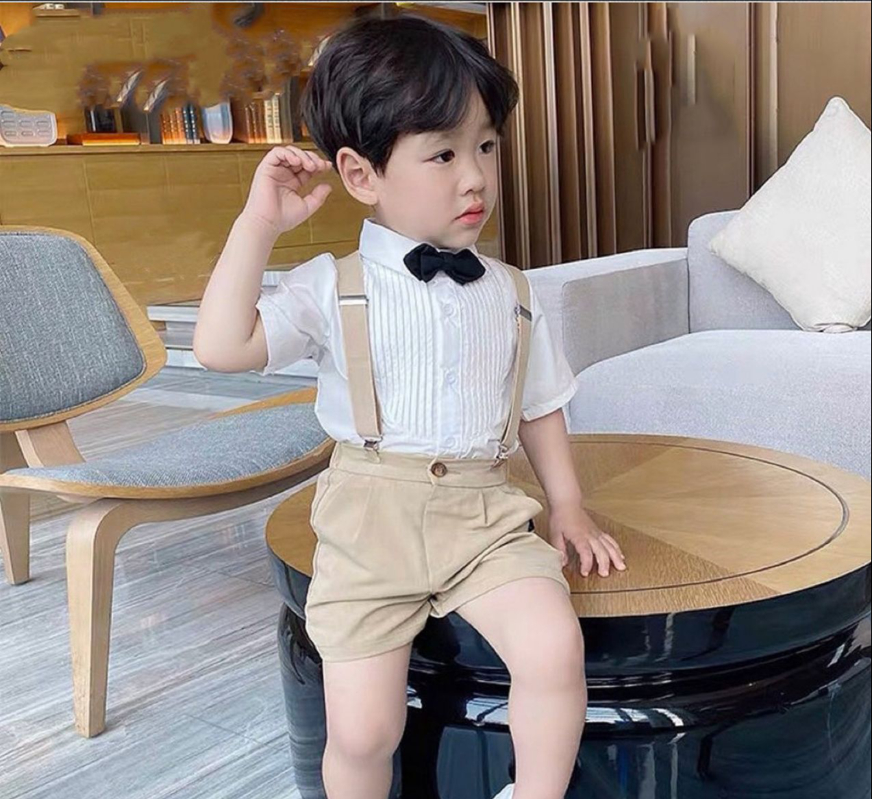 لڑکوں کے لیے سجیلا کوریائی طرز کے کپڑوں کو ہم آہنگ کرنے کا طریقہ - تصویر 3۔ Cách phối đồ style bé trai Hàn Quốc sành điệu - Ảnh 3.