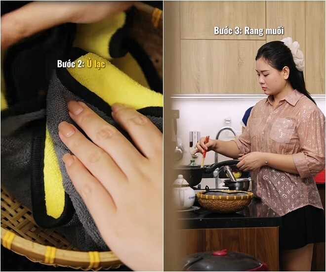 Vợ chồng nghệ sĩ nổi tiếng A80 chia sẻ b&iacute; quyết m&oacute;n cơm nắm muối vừng ngon - Ảnh 5.