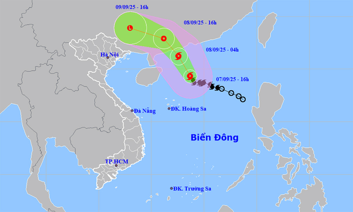 Miền Bắc sắp mưa to dài ngày do bão số 7 ảnh hưởng lớn đến thời tiết - Ảnh 2. Miền Bắc sắp mưa to dài ngày do bão số 7 ảnh hưởng lớn đến thời tiết - Ảnh 2.