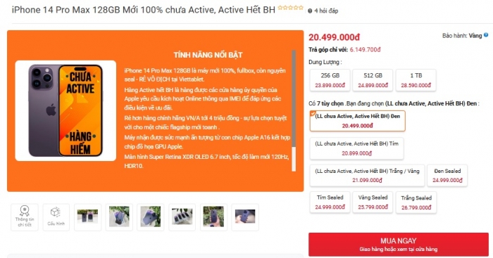 Giá iPhone 14 Pro Max giảm mạnh trước khi iPhone 17 ra mắt , cơ hội vàng cho khách hàng - Ảnh 2. Giá iPhone 14 Pro Max giảm mạnh trước khi iPhone 17 ra mắt , cơ hội vàng cho khách hàng - Ảnh 2.