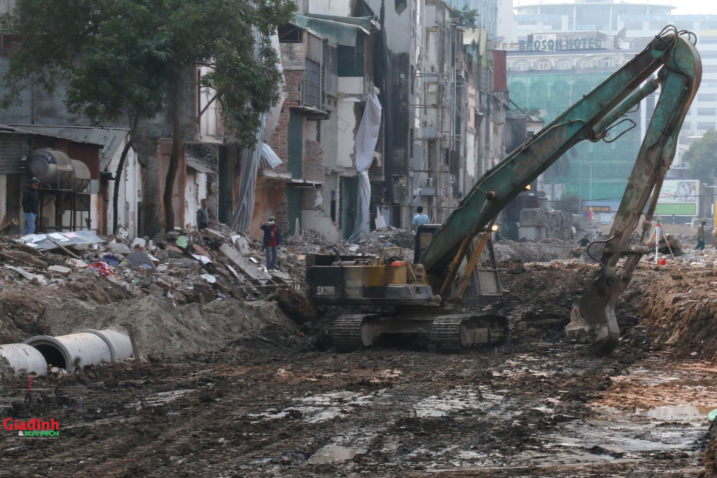 H&agrave; Nội: Hiện trạng dự &aacute;n đường V&agrave;nh đai 1 Ho&agrave;ng Cầu - Voi Phục sau khi di dời gần 2.000 hộ d&acirc;n - Ảnh 11.