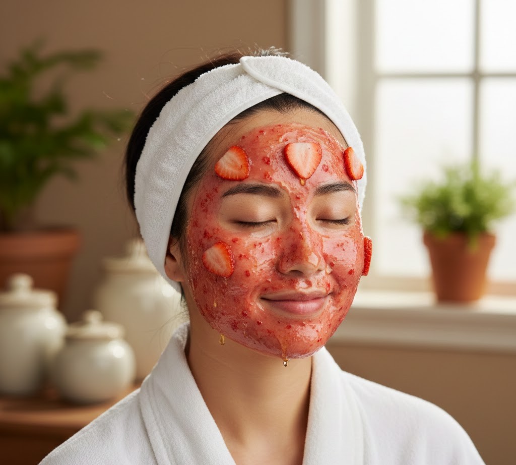 4 c&ocirc;ng thức từ quả d&acirc;u t&acirc;y gi&uacute;p chăm s&oacute;c da tại nh&agrave; trong ng&agrave;y lạnh- Ảnh 1.