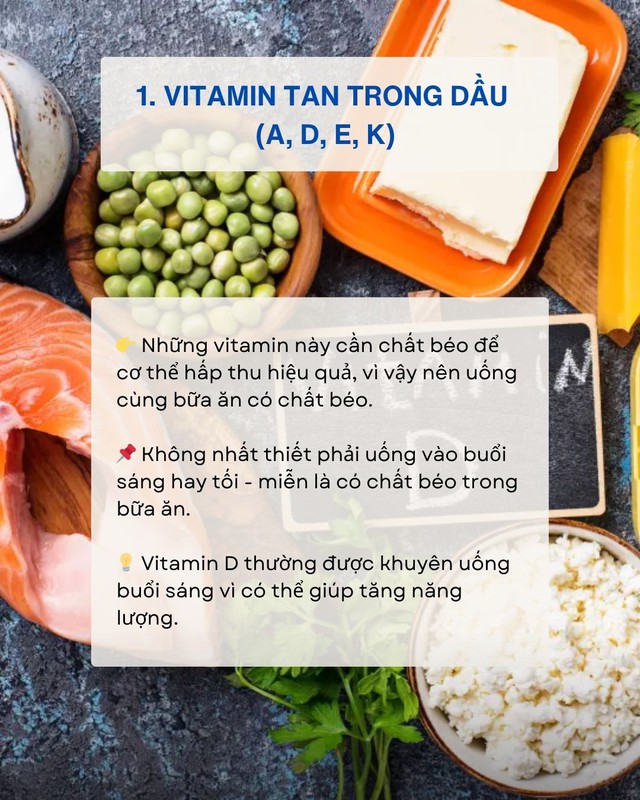 Uống vitamin cả năm trời vẫn kh&ocirc;ng hiệu quả - c&oacute; thể bạn đ&atilde; uống sai: Thời gian tốt nhất trong ng&agrave;y để d&ugrave;ng từng loại vitamin - Ảnh 1.