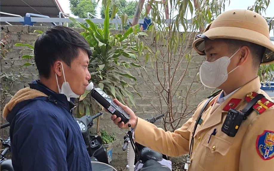 Bắc Ninh xử phạt gần 40.000 trường hợp vi phạm nồng độ cồn trong năm 2025