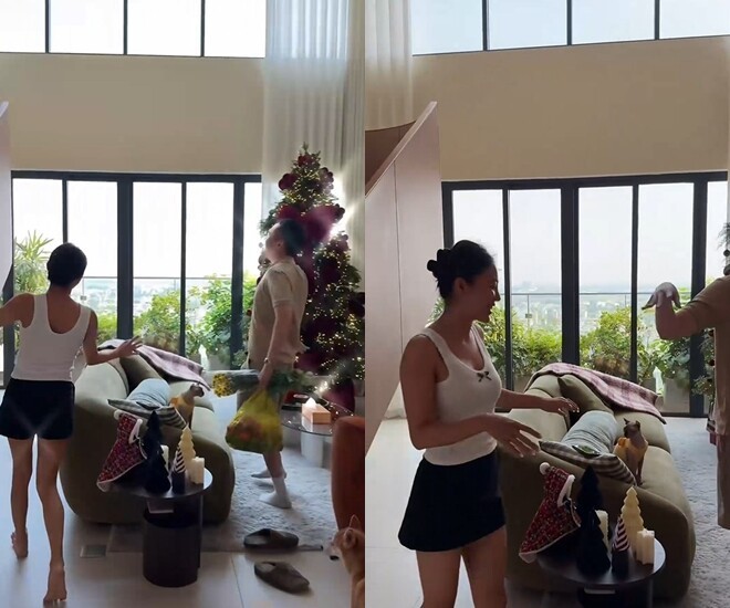 Văn Mai Hương và không gian sống sang trọng tại căn duplex hạng sang - Ảnh 5. Văn Mai Hương và không gian sống sang trọng tại căn duplex hạng sang - Ảnh 5.