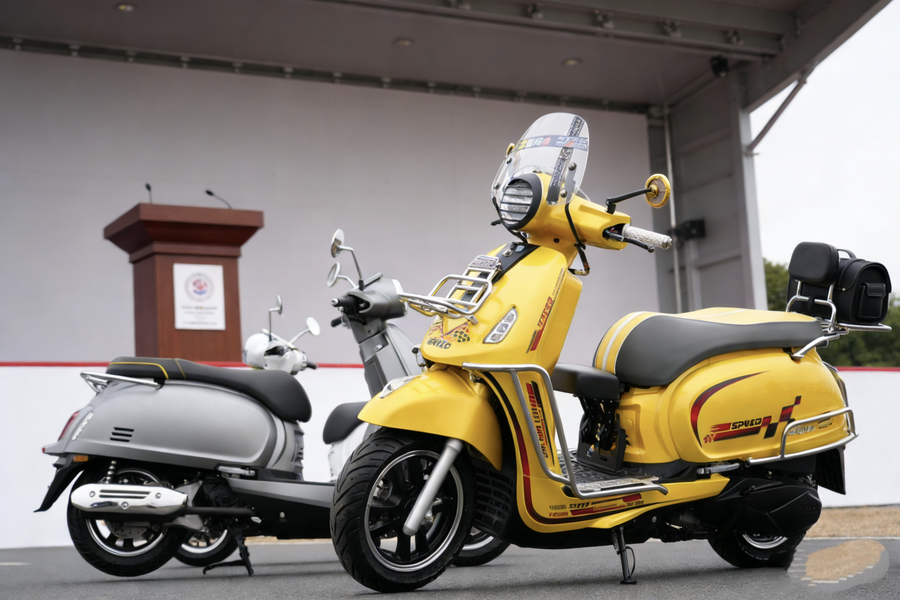 Xe ga 150cc giá 56 triệu đồng - lựa chọn hoàn hảo cho người yêu thích Phong cách Retro - Ảnh 2. Xe ga 150cc giá 56 triệu đồng - lựa chọn hoàn hảo cho người yêu thích Phong cách Retro - Ảnh 2.