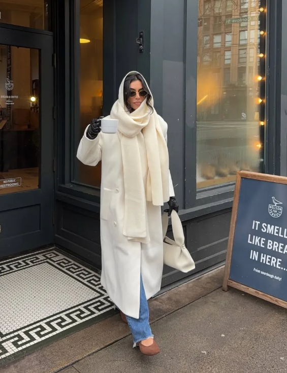 C&ocirc;ng thức phối đồ thời thượng c&ugrave;ng &aacute;o kho&aacute;c m&agrave;u kem - Ảnh 7.