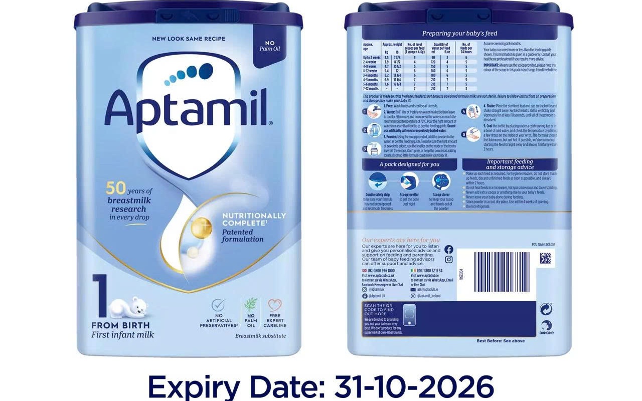 Y&ecirc;u cầu c&aacute;c s&agrave;n thương mại điện tử, website ngừng kinh doanh, gỡ bỏ sữa c&ocirc;ng thức Aptamil v&igrave; nguy cơ mất an to&agrave;n