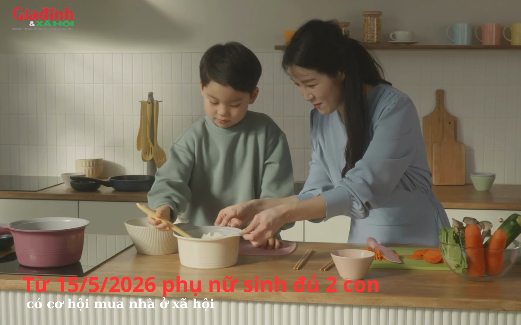 Từ 15/5/2026 phụ nữ sinh đủ 2 con sẽ c&oacute; cơ hội mua nh&agrave; ở x&atilde; hội