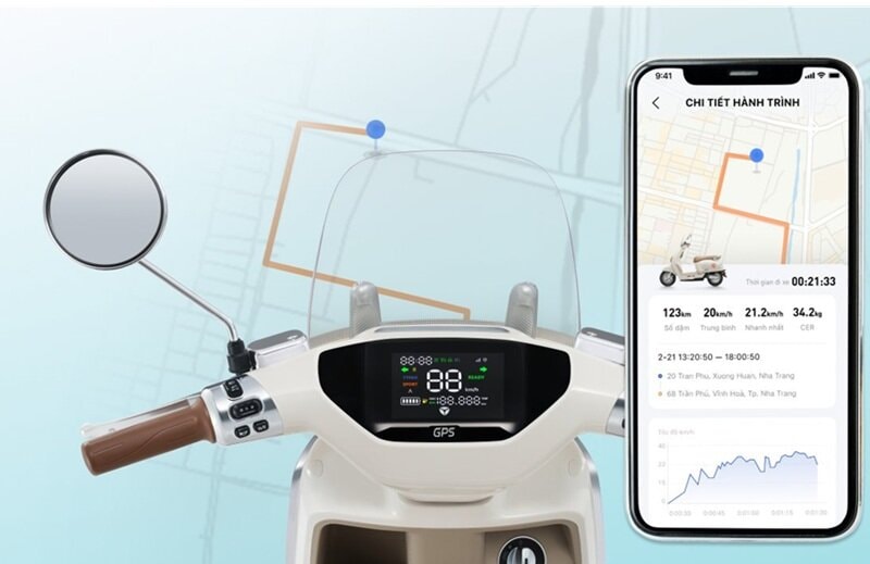 Xe m&aacute;y điện gi&aacute; 22 triệu đồng ở Việt Nam thiết kế cổ điển, trang bị động cơ mạnh, pin Graphene, rẻ hơn Vision, chỉ như xe số Wave Alpha - Ảnh 3.