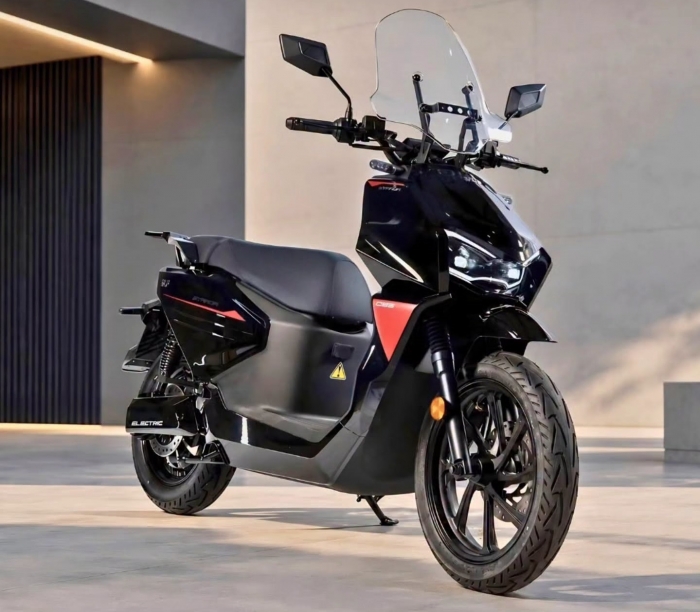 Sang hơn SH Mode, xe máy điện giá 32 triệu đồng chạy 250 km/lần sạc, pin tháo rời dễ thay thế - Ảnh 3.