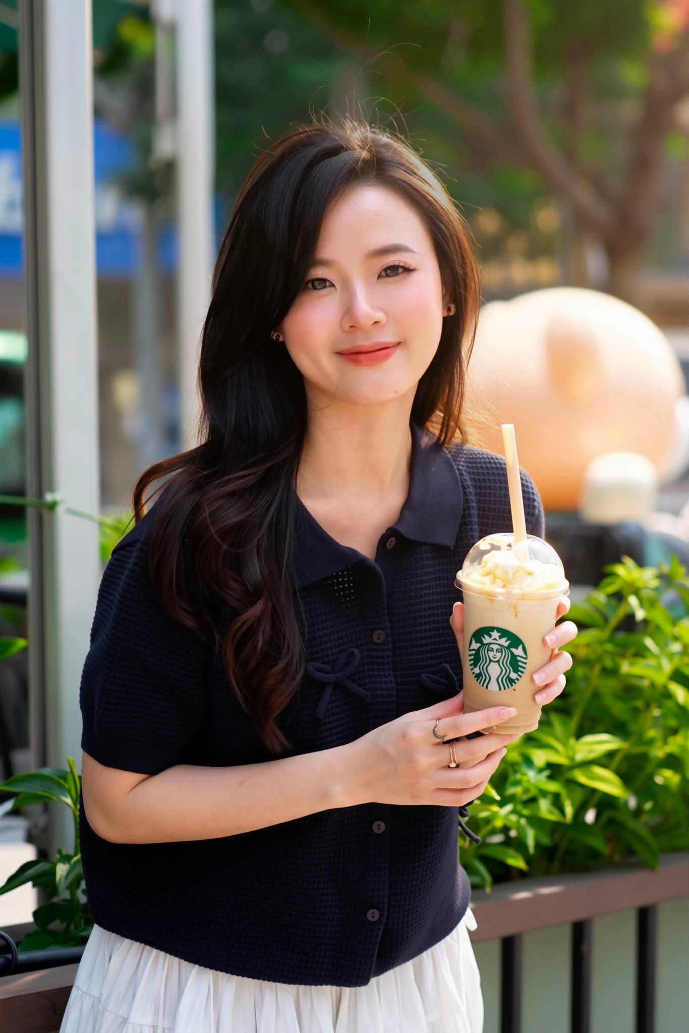 Midu tỏa sáng với vẻ đẹp thanh lịch Ở tuổi 37 khi đi cafe - Ảnh 3.