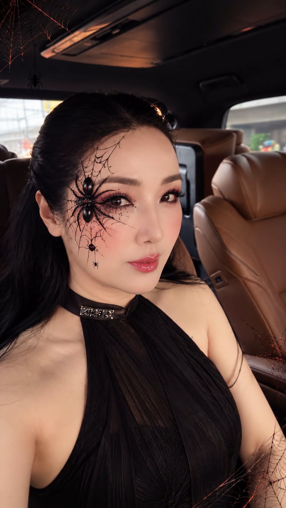 Hoa hậu Đền Hùng Giáng My trang hoàng Lễ Halloween, biến hóa với vẻ đẹp ma mị - Ảnh 8.