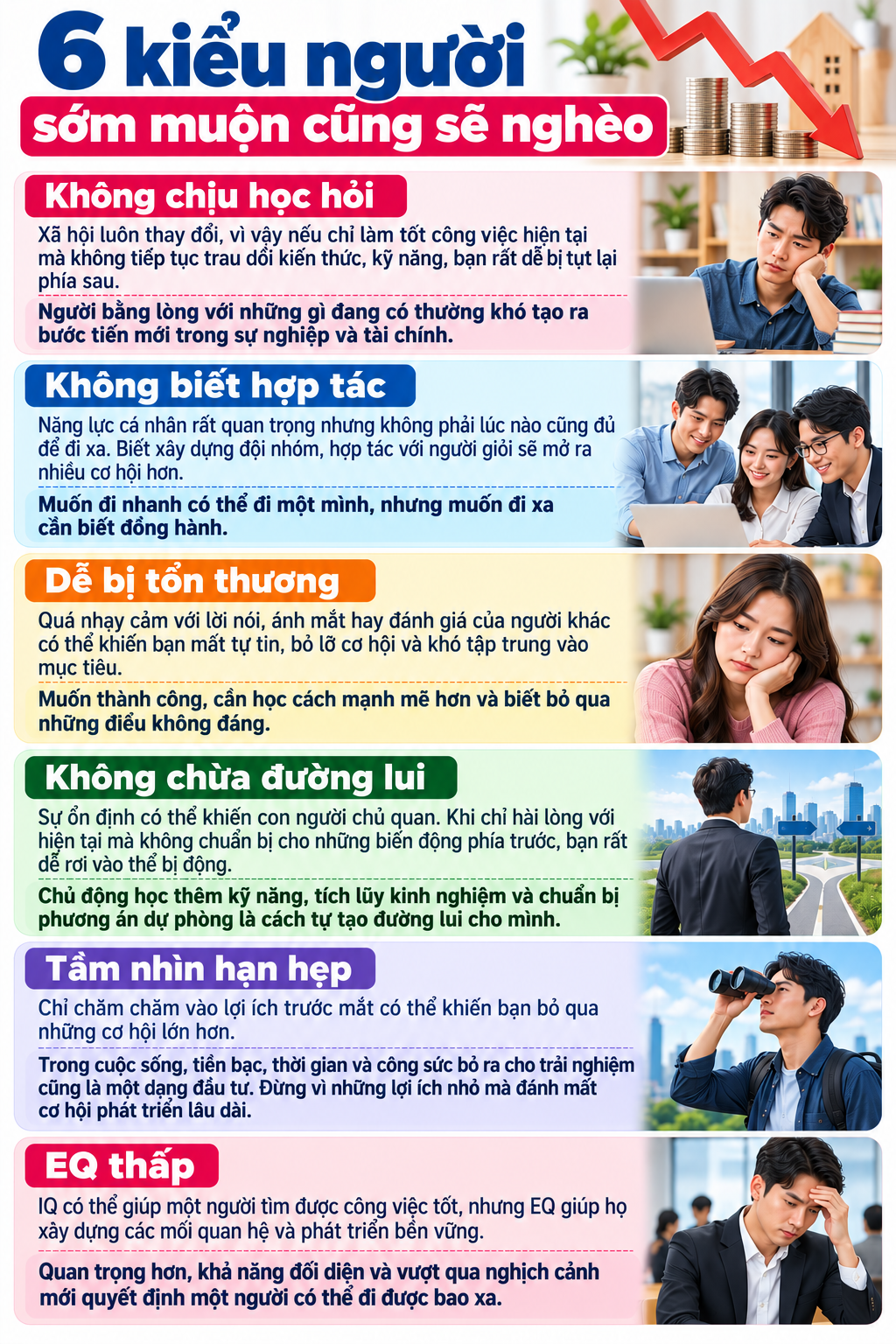6 kiểu người khó thoát cảnh nghèo: Đáng sợ nhất là kiểu cuối cùng - Ảnh 1.